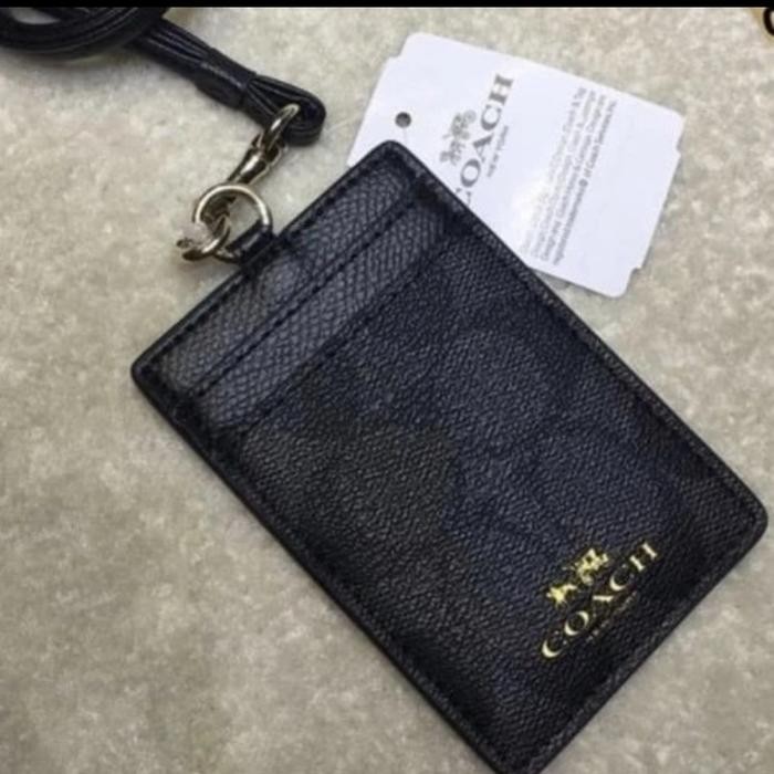 

COACH Id Lanyard In Colorblock Signature Canvas 100% AUTHENTIC!