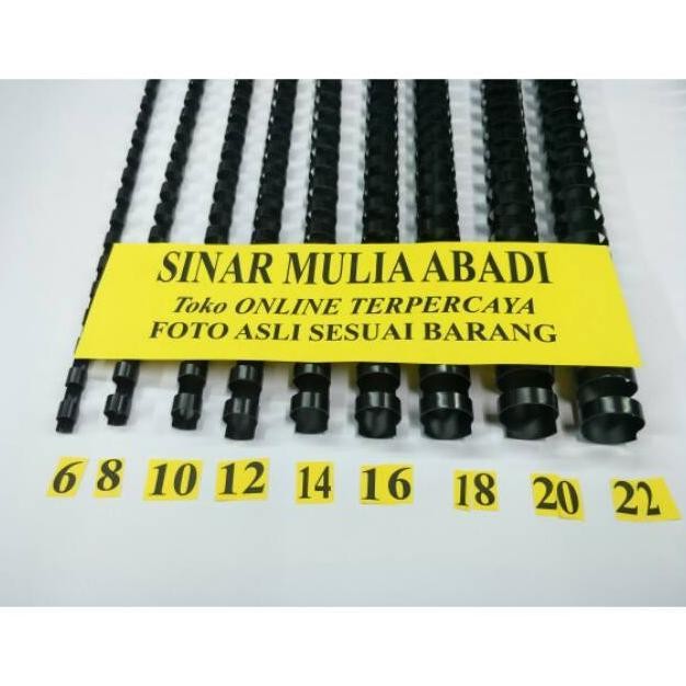

Spiral Jilid Plastik 6 mm Folio 1/4" / Ring Plastic