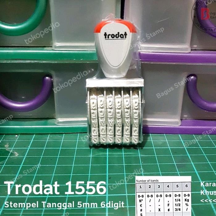 

Stempel Angka Manual 6 Digit 5mm Trodat 1556 bisa untuk Tanggalan media Kertas Plastik Manual