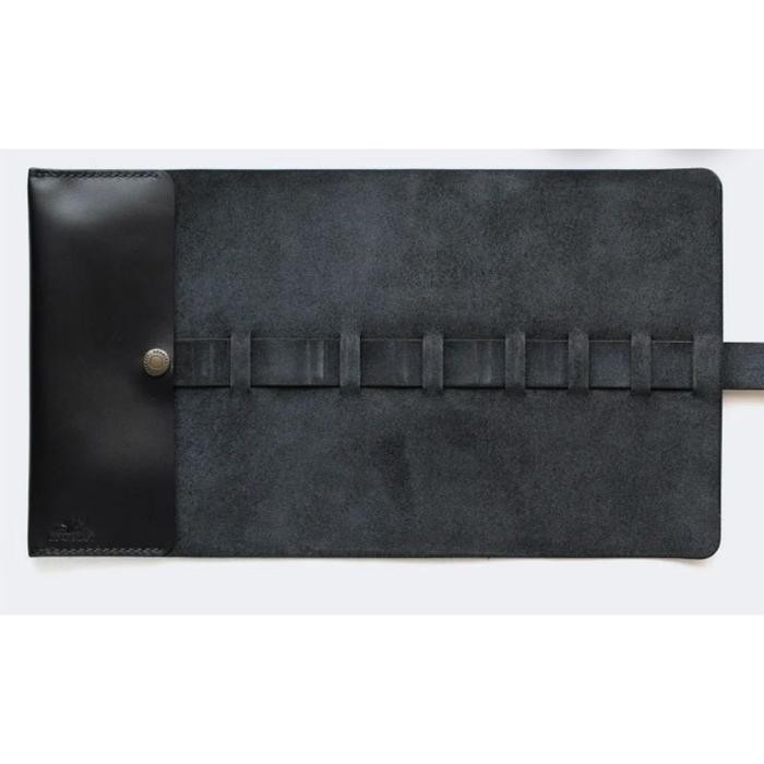 

Handmade Roll up Leather Pen Case / Fountain Pen Holder / Pen EDC