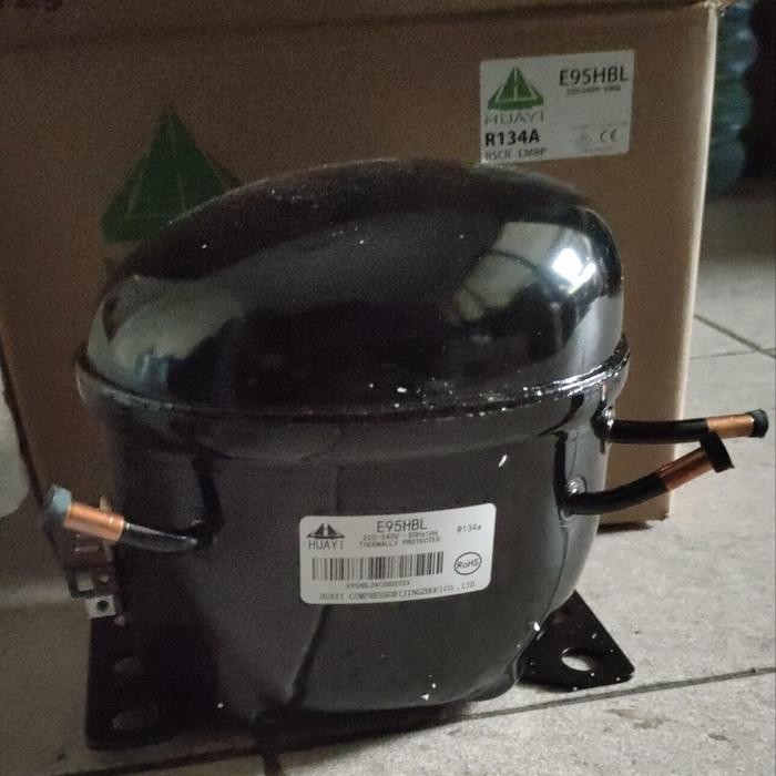 Compressor Kulkas/Freezer 1/4Pk R134 Kompresor Huayi E95Hbl 1/4Pk R134A Kulkas/Freezer Huayi E 95