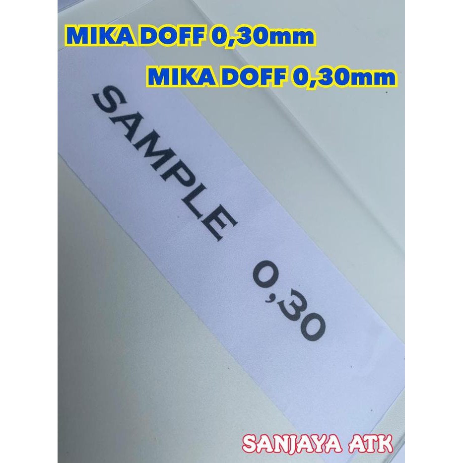 

cover mika jilid Doff atau PP pasir A4 0.30mm isi 20 lembar