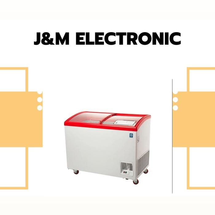 Maspion Est Freezer Ufh 300 C Sliding Door Freezer 300 Liter Sliding