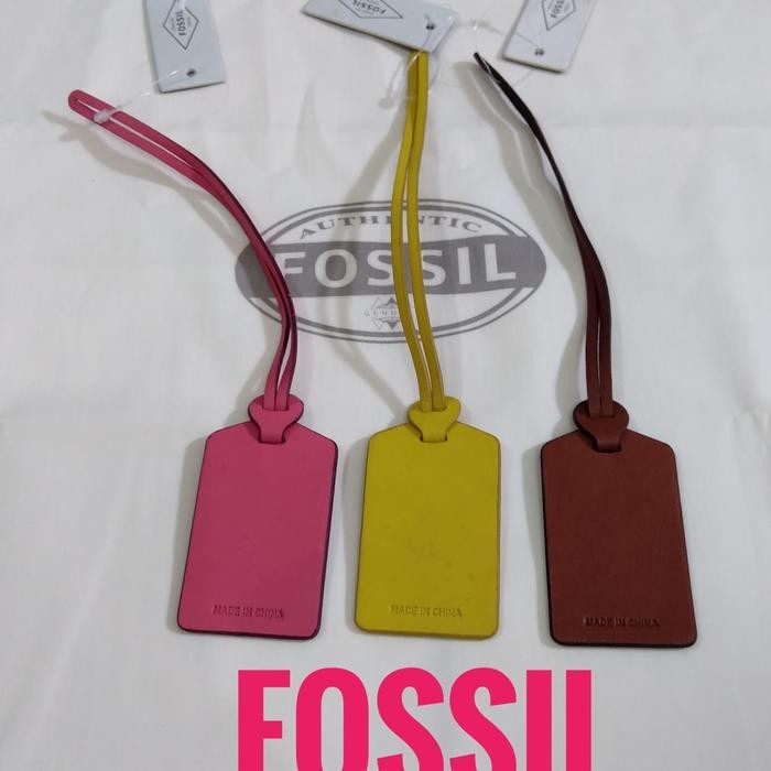 Gantungan Tas, kunci LUG TAG BAG CHARM FOSSIL
