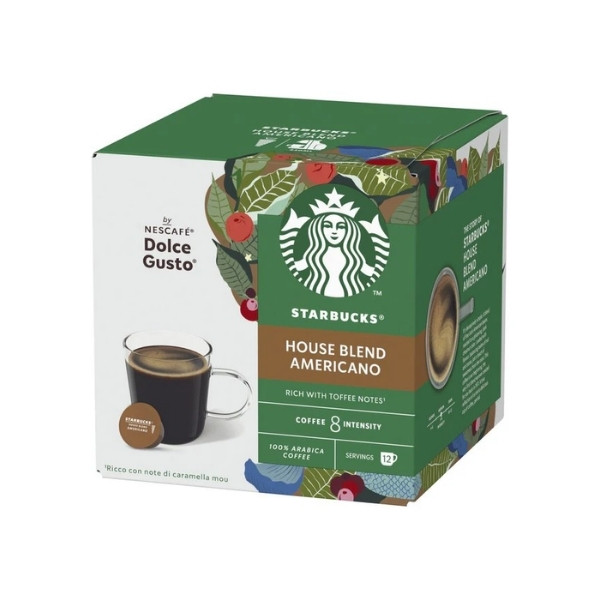 

STARBUCKS MEDIUM HOUSE BLEND CAPS 12S