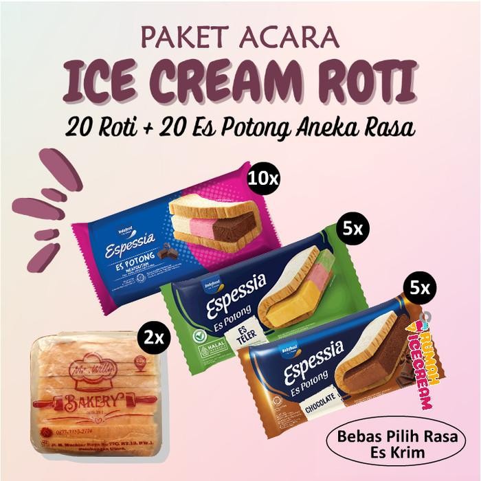 

OR6T Paket Acara Ice Cream Potong Espessia 20 Porsi