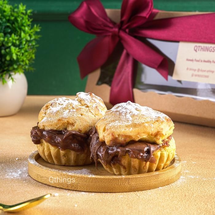 

OR6T Qthings Kue Soes / Sus Vla Coklat Isi 12 - [Kue Basah / Snack Box]