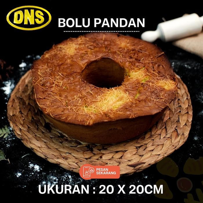 

OR6T Bolu Pandan 800Gr Kecil 20X20Cm Cake Premium Bolu Pandan Wangi