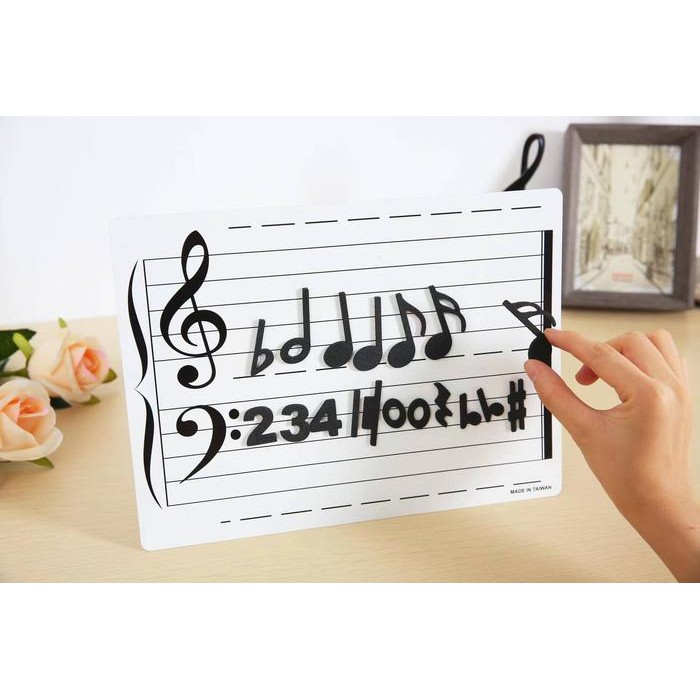 (Allthebest) [jollyinfant.id] F 19 Papan tulis magnet musik & Magnet Musik