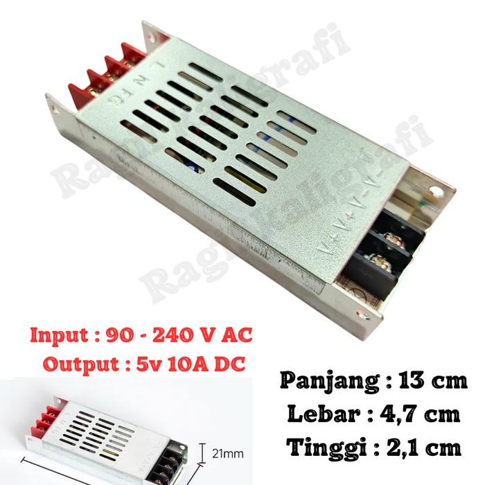 Power supply 5v 10 ampere slim psu 5v 10A tipis