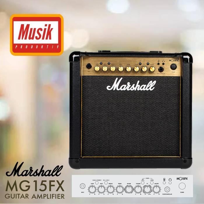 Marshall Ampli / Amplifier Gitar MG15FX / MG 15FX / MG-15FX Gold