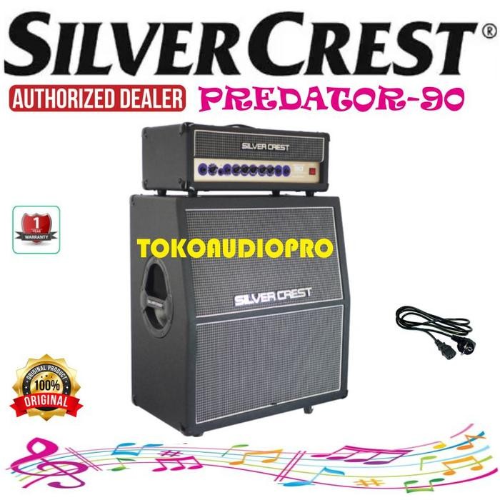 silver crest predator ampli gitar head cabinet