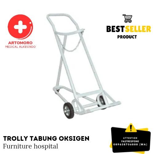 trolly tabung oksigen 6 m3 besi
