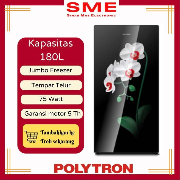 Lemari Es / Kulkas 1 Pintu Polytron 180L