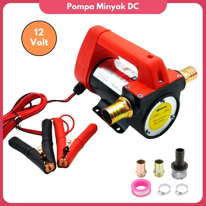 Pompa Solar DC 12 Volt Mesin Sedot Minyak Oli Air 12V Oil Transfer Pump