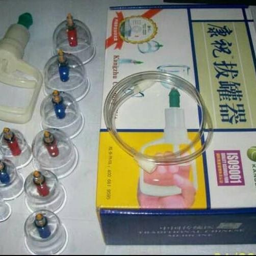 Alat bekam isi 12 / Kop angin / cop angin / kangzu asli Alat bekam