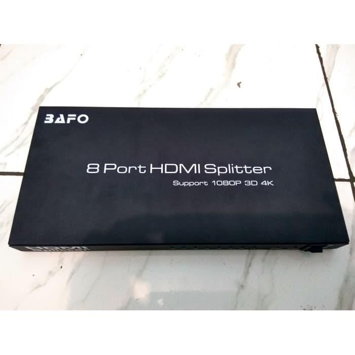 New Hdmi Splitter 8 Port Bafo Original Full Hd / Hdmi Splitter 8Port Bafo Termurah