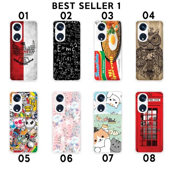 TB2D Soft Case Casing Transparan Oppo A78 Reno 8 8T 4G 5G Motif Best Seller