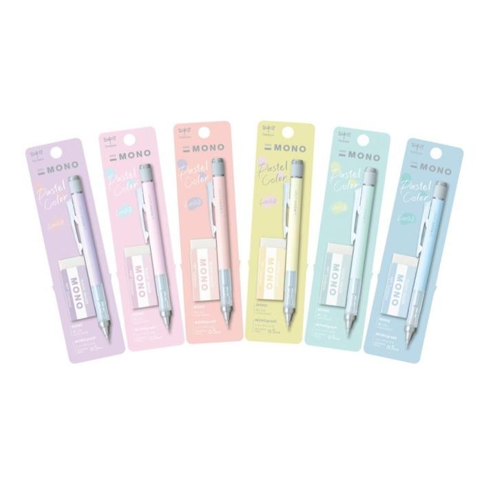 

Tombow Mono Graph Pastel Colors Mechanical Pencil 0.5Mm + Eraser Monograph Limited Edition
