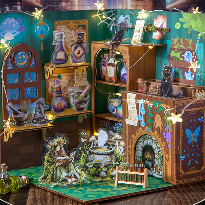 

45pcs Magic Apothecary Series Witch Items PET Stickers DIY Handbook Collage Coffee Mug