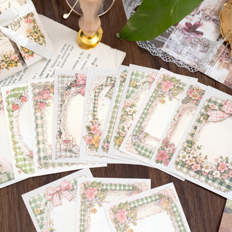 

250Pcs/bag Record spring series material paper DIY handbook material background decoration