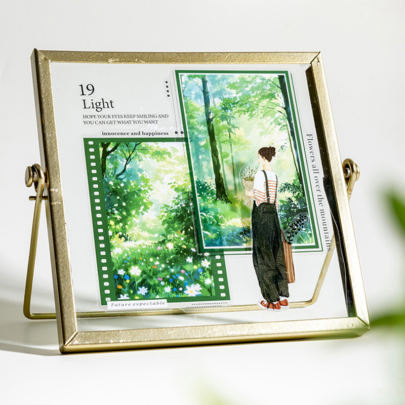 

30Pcs/bag City's Corner Series Large Size Landscaping Stickers DIY Notebook Tablet Phone