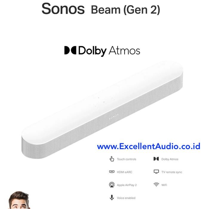 Sonos Beam Gen2 Dolby Atmos Soundbar