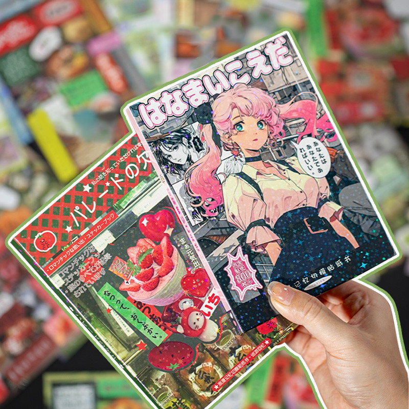 

Mr.Paper 3Style 45Pcs/bag cut film sticker book for DIY handbook phone case photo frame album