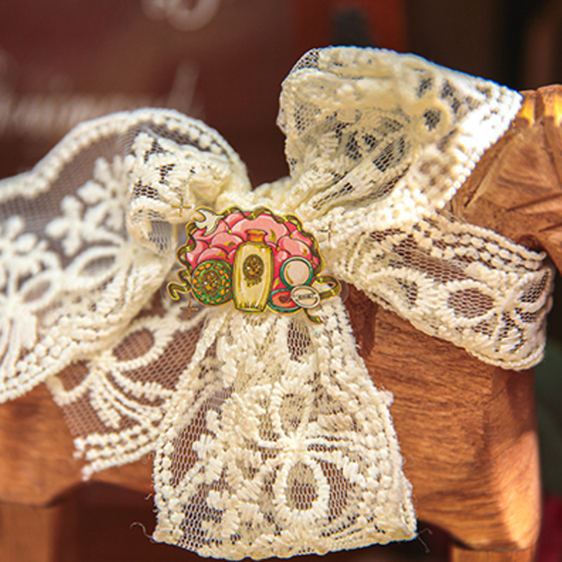 

8pcs Showa Cherry Post Series Embossed Stamping Flat Stickers DIY Handbook Collage