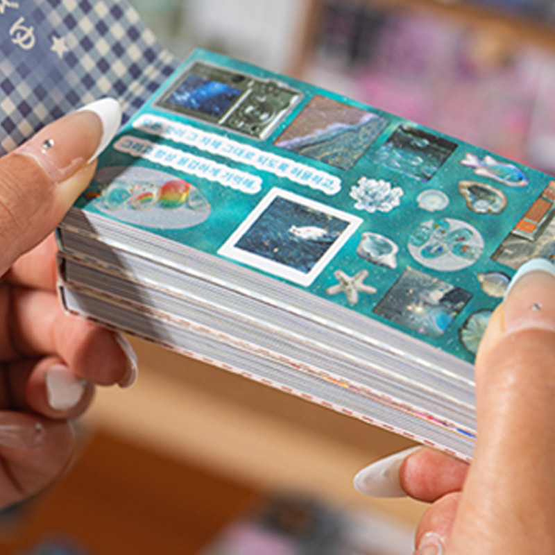 

60pcs Old Showa manga style old dream time box series cut film sticker book DIY diary