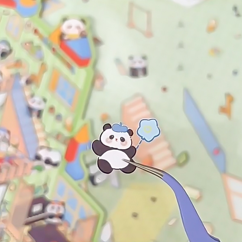 

Plus Size Skyscraper 3D Cabin Scene DIY Sticker Landscape Sticker Stacking Pasting Festival Birthday