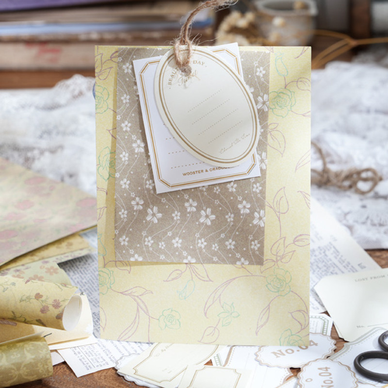 

5 styles 100pcs/pack multi-material material package years like song series handbook DIY