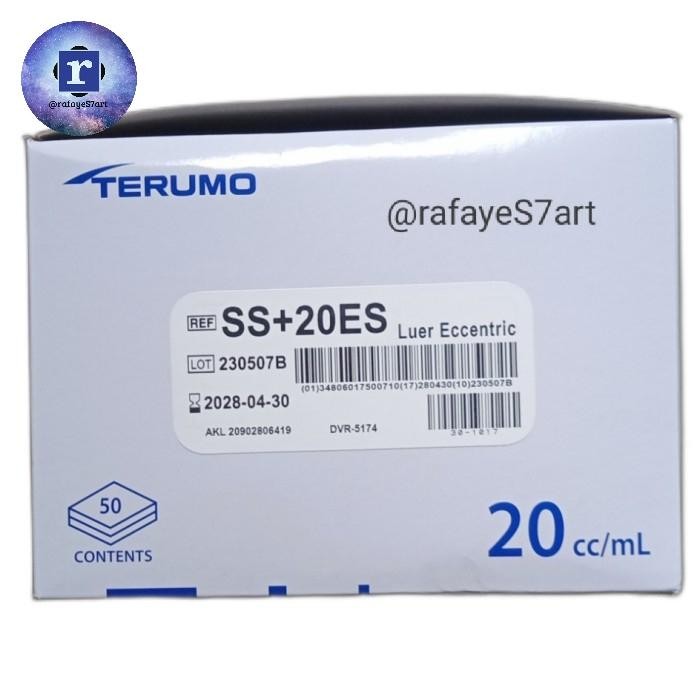 Syringe Terumo 20 cc Spuit Terumo 20cc Alat Suntik Terumo 20 ml