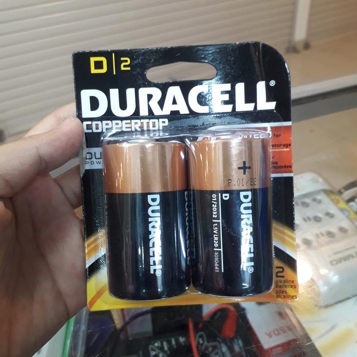 RYLU Baterai Duracell Alkaline Size D Isi 2