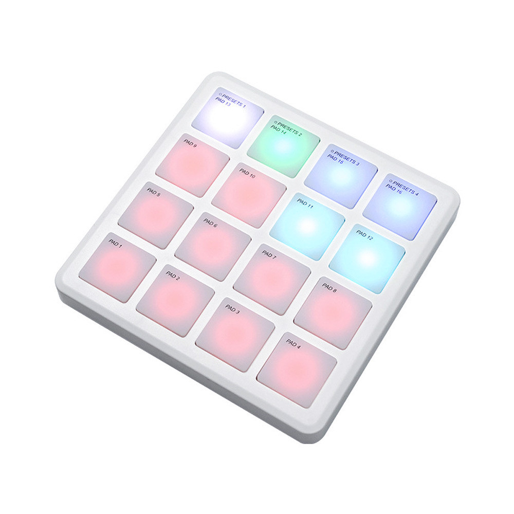 M-VAVE MIDI Controller Pad 16 Velocity Sensitive BT  Portable MIDI Pad DJ Music Arrangement Professi