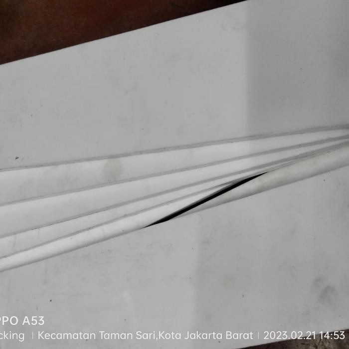 Teflon PTFE Potongan 10mm x 15mm x 500mm