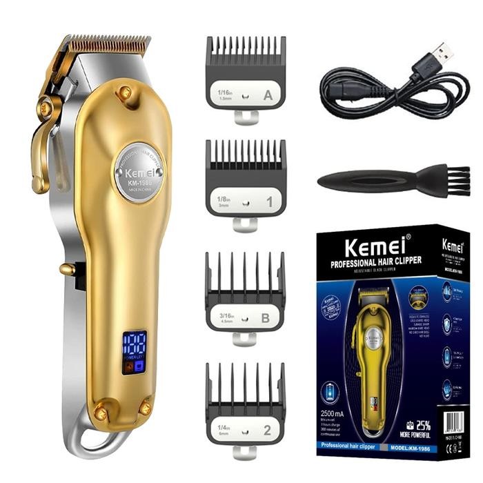 Paketan Mesin Cukur Kemei Barbershop Kumplit Sisir Kus