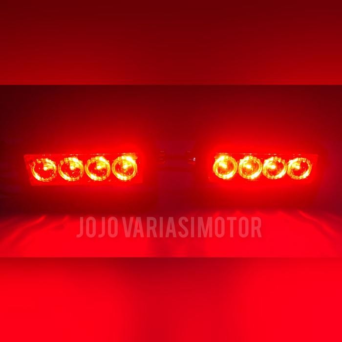 Lampu Strobo Federal Signal 4x4 Merah
