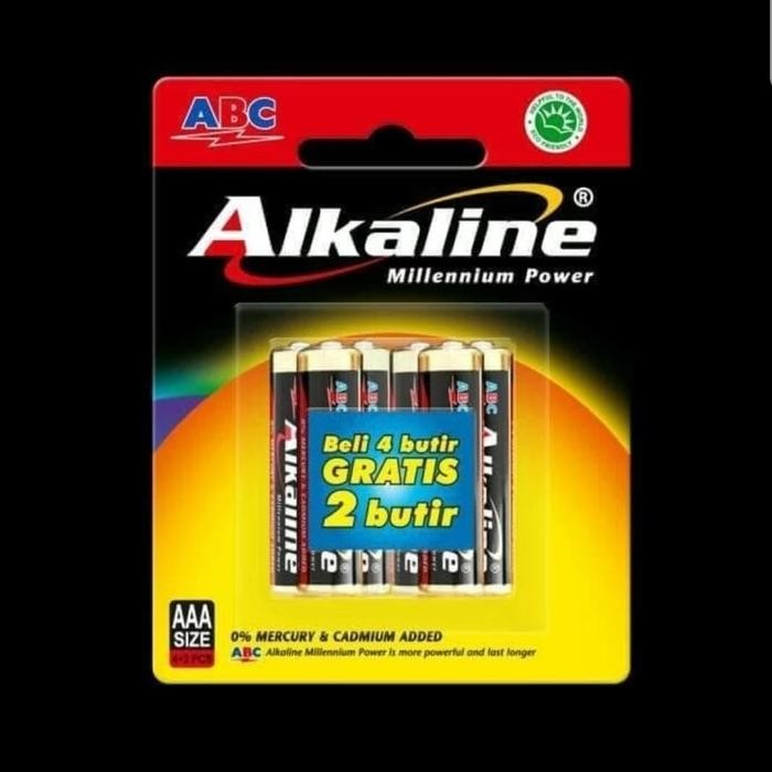 PF7W Baterai Abc Alkaline Aaa/A3 Battery Alkaline Aaa - 6 Pcs Original