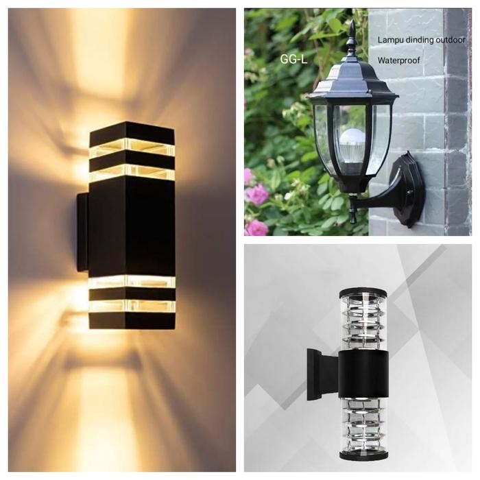 Lampu dinding outdoor/Lampu hias/Lampu taman/Lampu tempel