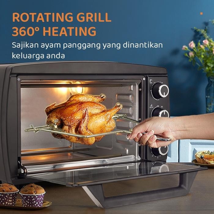 FLIFE OVEN LISTRIK OV-20HX01 KAPASITAS 20 LITER 4 ELEMEN PEMANAS
