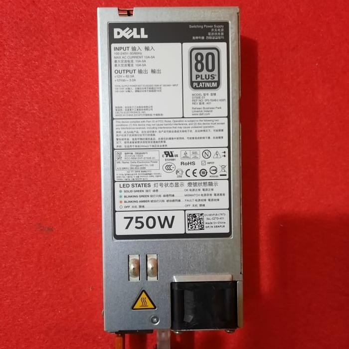 power suply server dell R720/R720xd second hand
