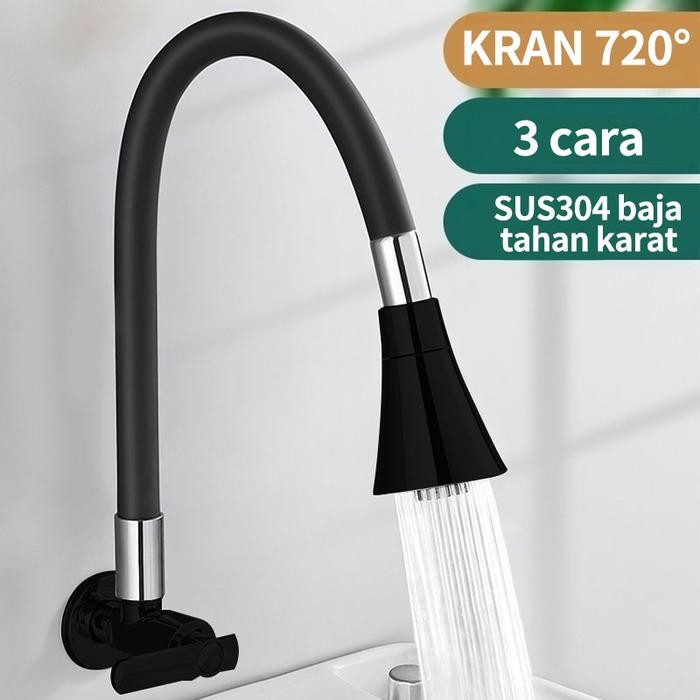 Toto - Sus304 Kran Angsa Tembok Fleksibel Kran Cuci Piring Kran Wastafel