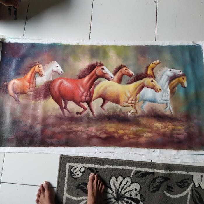 Lukisan Kuda Berlari