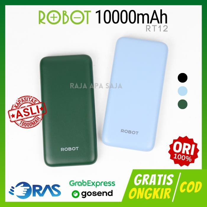 6BJB Powerbank Robot 10000Mah Rt180 - Powerbeng Powerbenk Pawerbeng Ori