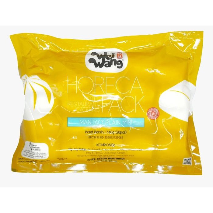 

4ZMI Wei Wang Horeca Pack Mantau Plain Mini Isi 20 Pcs