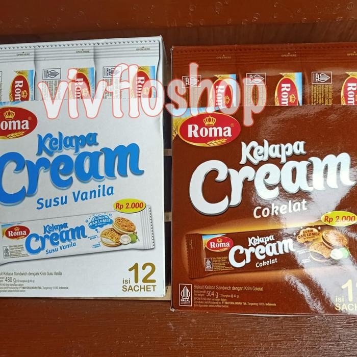 

4ZMI Biskuit Roma Kelapa Cream Box (12 X 40 Gram)