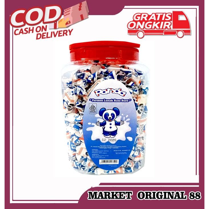 

4ZMI Permen Susu Panda Ples Isi 200 Pcs Candy