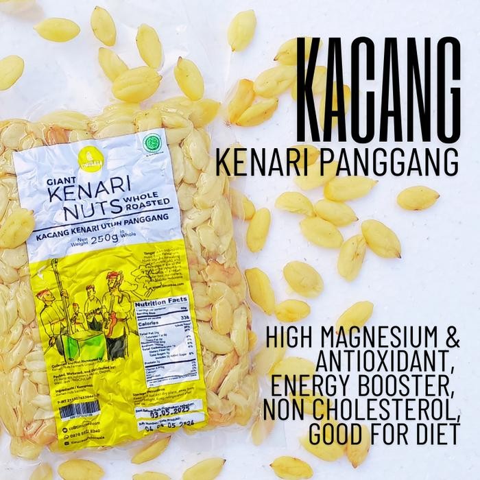 

ND2L Kacang Kenari Panggang Original-Giant Kenari Nut Roasted 500G