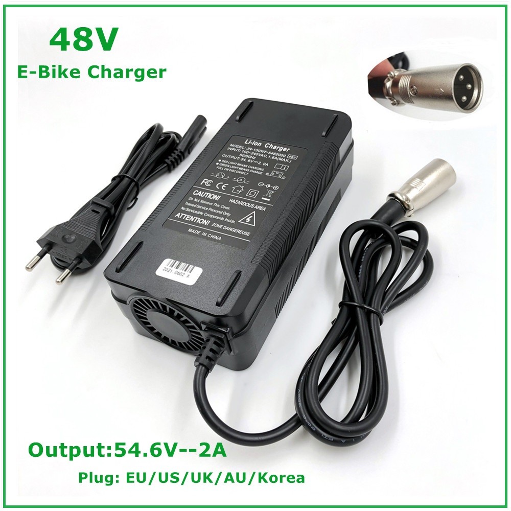 54.6V2A Charger 54.6v 2A  Electric Bike Lithium Battery Charger for